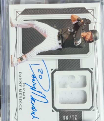 2022 Panini National Treasures #20 Danny Mendick — front