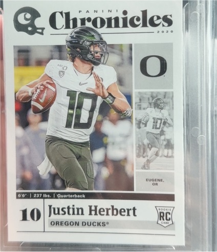 2020 Panini Chronicles #10 Justin Herbert — front
