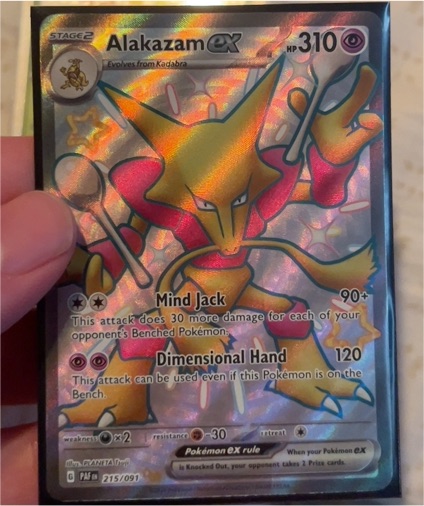 2023 Pokémon SV: Paldean Fates #215 Alakazam ex — front