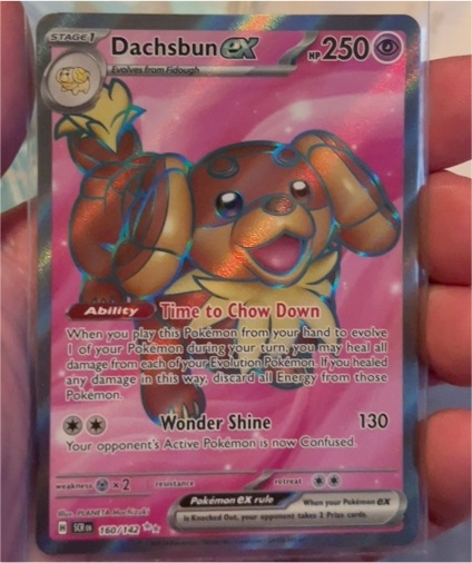2024 Pokémon SV Stellar Crown #160/142 Dachsbun ex — front