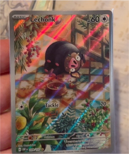 2023 Pokémon TCG SV03: Obsidian Flames #209 Lechonk — front