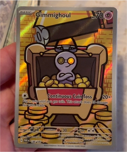 2023 Pokémon Sv04: Paradox Rift #198/182 Gimmighoul Illustration Rare — front