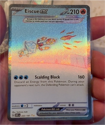 Eiscue ex 222/197 Obsidian Flames Special Illustration Rare — front