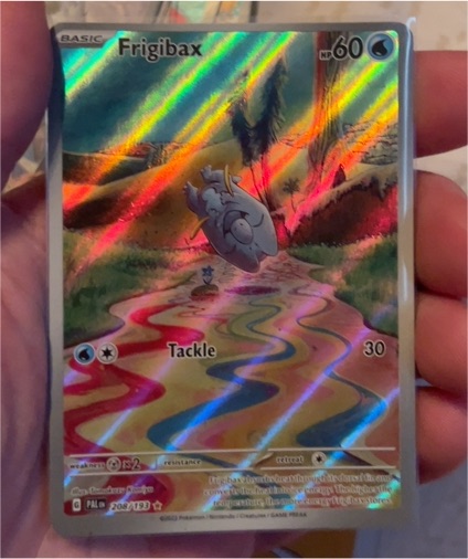 2023 Pokémon SV02: Paldea Evolved #208 Frigibax Illustration Rare — front