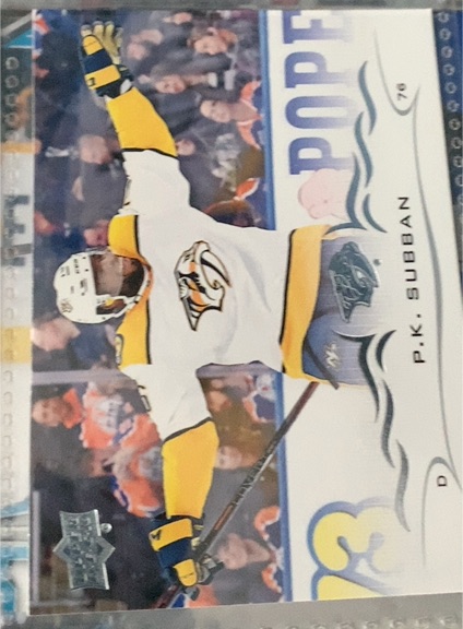 2018-19 Upper Deck #355 P.K. Subban Nashville Predators — front