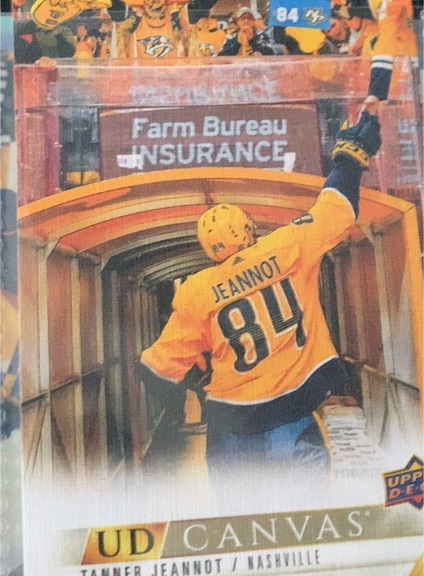 2022-23 Upper Deck #C47 Tanner Jeannot UD Canvas — front