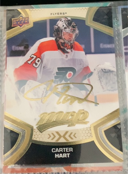 2021-22 Upper Deck MVP Carter Hart — front