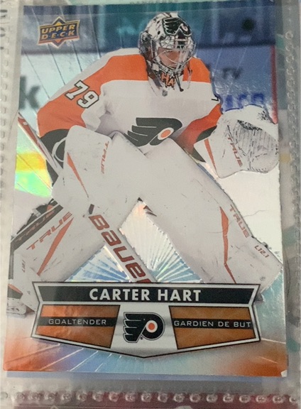2021-22 Upper Deck Tim Hortons #79 Carter Hart — front