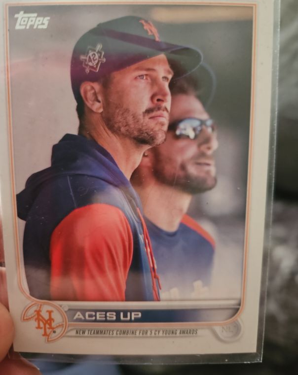 2022 Topps Update #US288 Jacob deGrom / Max Scherzer — front