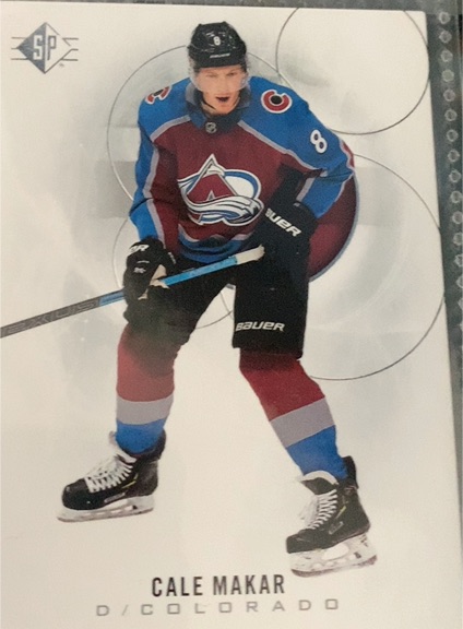 2020-21 Upper Deck SP Authentic #2 Cale Makar — front