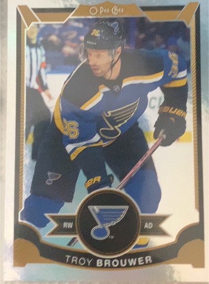 2015-16 O-Pee-Chee Update #U9 Troy Brouwer — front