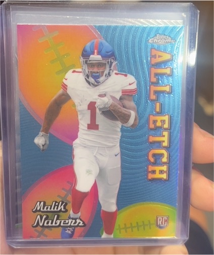 2024 Topps Chrome #CAE-MN Malik Nabers Chrome All-Etch — front