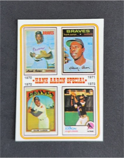 1974 Topps #6 Hank Aaron Special — front