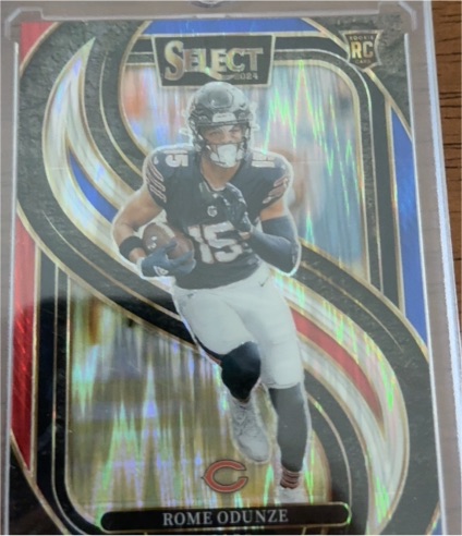 2024 Panini Select #136 Rome Odunze Premier Level (RC) — front