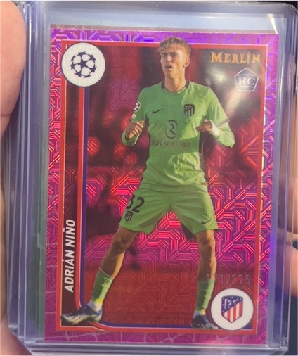 2023-24 Topps Merlin #19 Adrian Nino Rookie — front