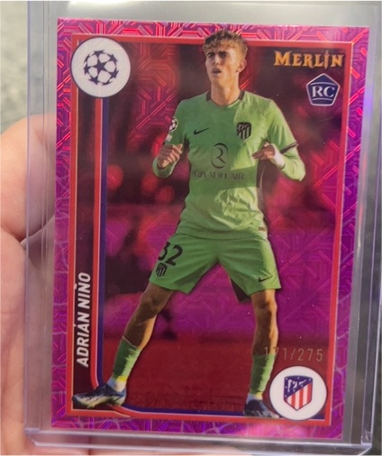 2023-24 Topps Merlin #19 Adrian Nino Rookie — front