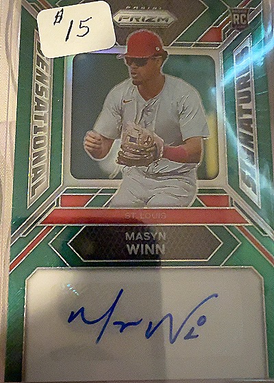 2024 Panini Prizm Sensational Signatures Green Prizm #SS-MW Masyn Winn — front