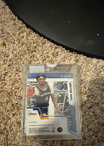 2021 Panini Mosaic Autographs Mosaic #AM-ZW Ziaire Williams — back