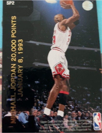 1993 Upper Deck #SP2 Michael Jordan 20,000 Points — front