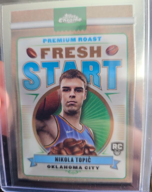2024-25 Topps Chrome #FS-9 Nikola Topić Fresh Start Premium Roast — front