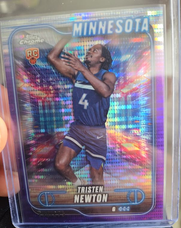 2024-25 Topps Chrome #108 Tristen Newton — front