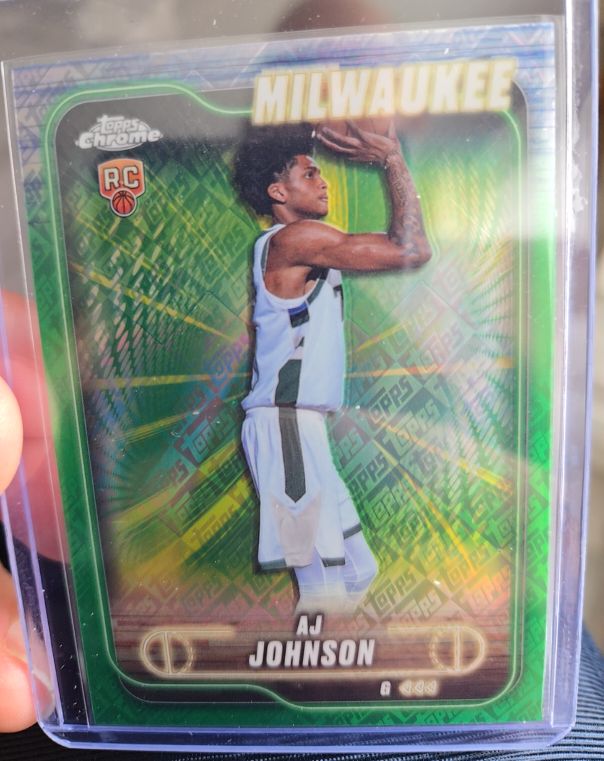 2024-25 Topps Chrome #145 AJ Johnson — front