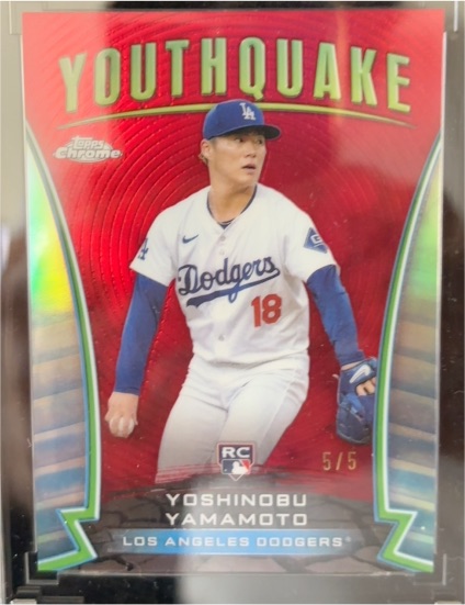 2024 Topps Chrome Update #YQ-53 Yoshinobu Yamamoto Youthquake — front
