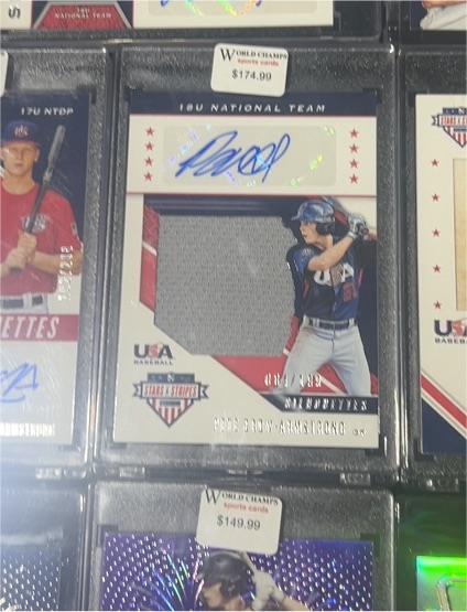 2019 Panini Stars and Stripes 18U National Team # Owen Troy Armstrong — front