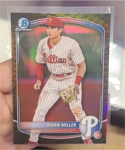 2025 Bowman Chrome #BCP-54 Aidan Miller — front