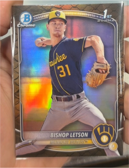 2025 Bowman Chrome Prospects #BCP-30 Bishop Letson — front