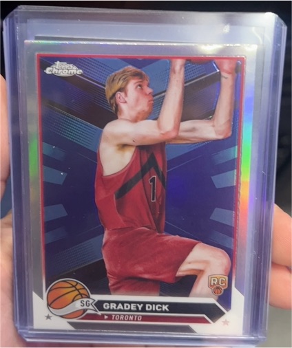2023-24 Topps Chrome #169 Gradey Dick — front