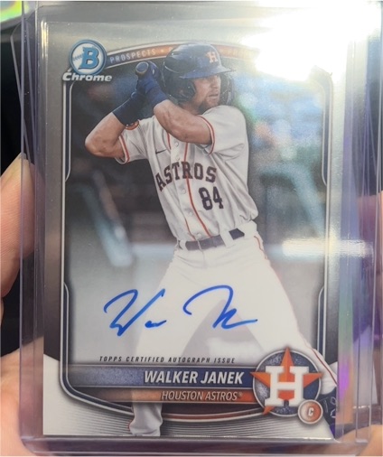 2025 Bowman Chrome #CPA-WJA Walker Janek — front