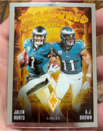 2024 Panini Phoenix #TT-PHL Jalen Hurts, A.J. Brown Treasured Tandems — front