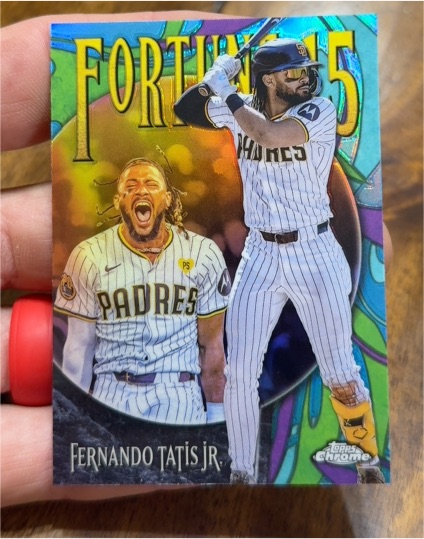 2025 Topps Chrome Fortune 15 #F15-3 Fernando Tatis Jr. — front