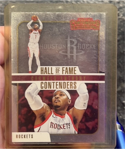 2018-19 Panini Hall of Fame Contenders #15 Carmelo Anthony — front