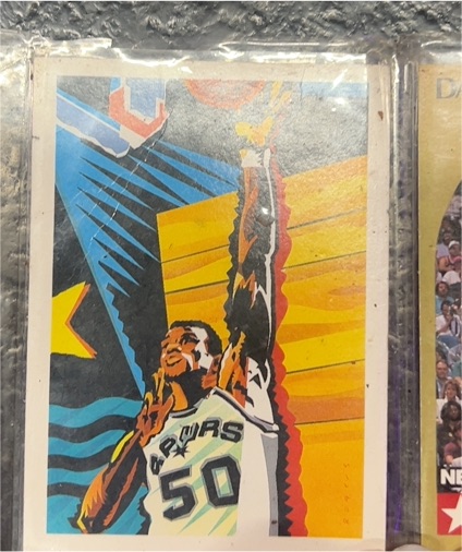 1990 Hoops #378 David Robinson — front