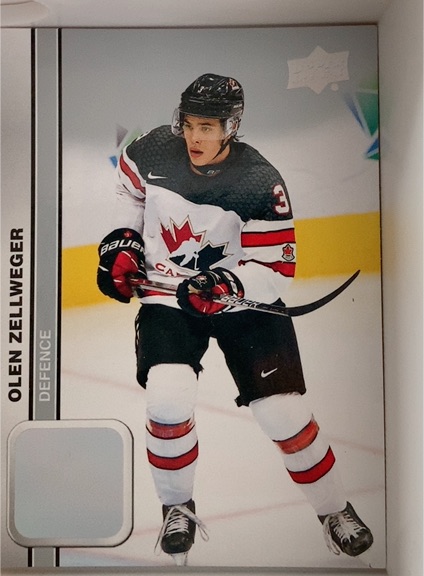 2023 Upper Deck Team Canada Juniors #3 Olen Zellweger — front