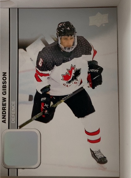 2023-24 Upper Deck Team Canada Juniors #33 Andrew Gibson — front