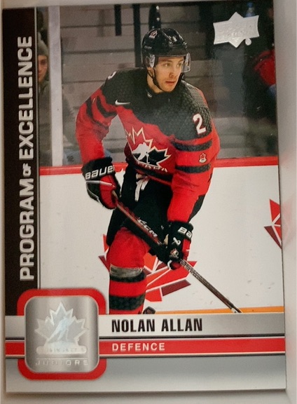 2023 Upper Deck Team Canada Juniors Program of Excellence #143 Nolan Allan — front
