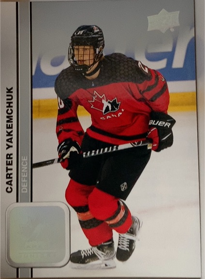 2023 Upper Deck Team Canada Juniors #36 Carter Yakemchuk — front