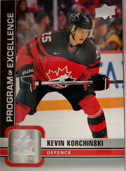 2023-24 Upper Deck Team Canada Juniors Program of Excellence #121 Kevin Korchinski — front