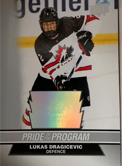 2023 Upper Deck Team Canada Juniors #96 Lukas Dragicevic — front