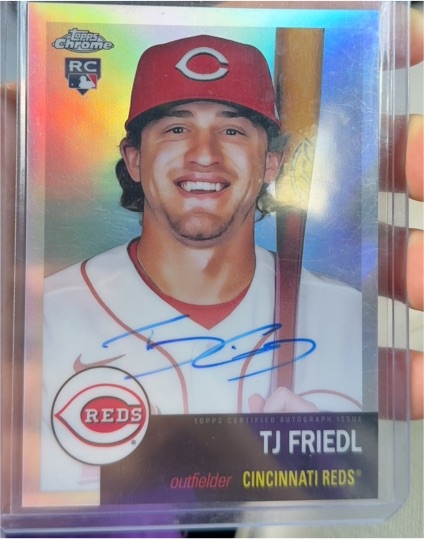 2022 Topps Chrome Platinum Anniversary #158 TJ Friedl — front