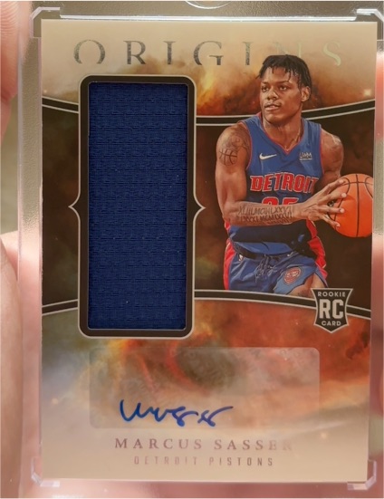 2023-24 Panini Origins Rookie Jersey Auto Marcus Sasser #RJA-SAS — front