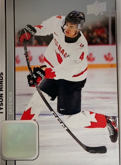2023-24 Upper Deck #14 Tyson Hinds — front