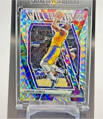 2020-21 Panini Mosaic #10 LeBron James Will To Win — front
