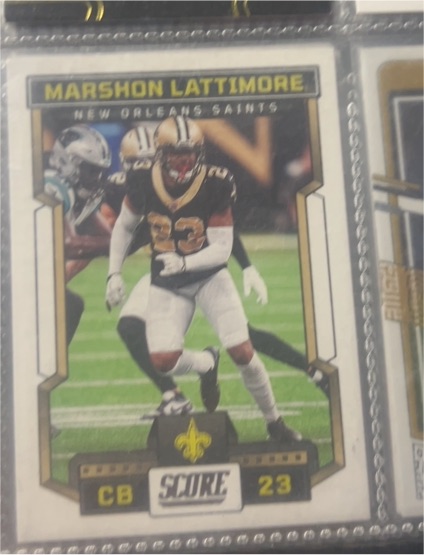 2023 Panini Score #23 Marshon Lattimore — front