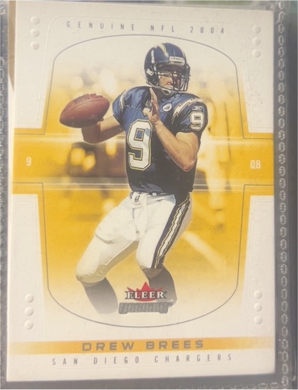 2004 Fleer Genuine #4 Drew Brees — front
