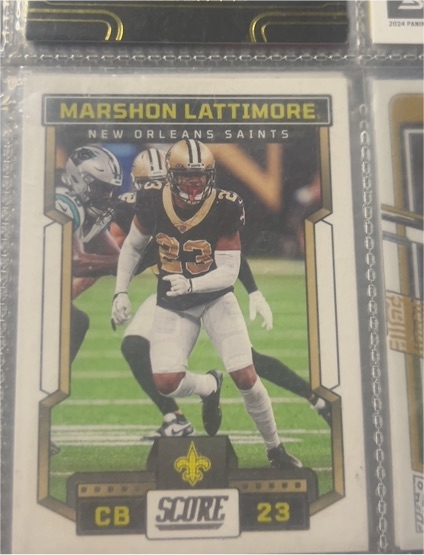 2023 Panini Score #57 Marshon Lattimore — front