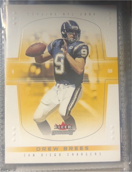 2004 Fleer Genuine #4 Drew Brees — front